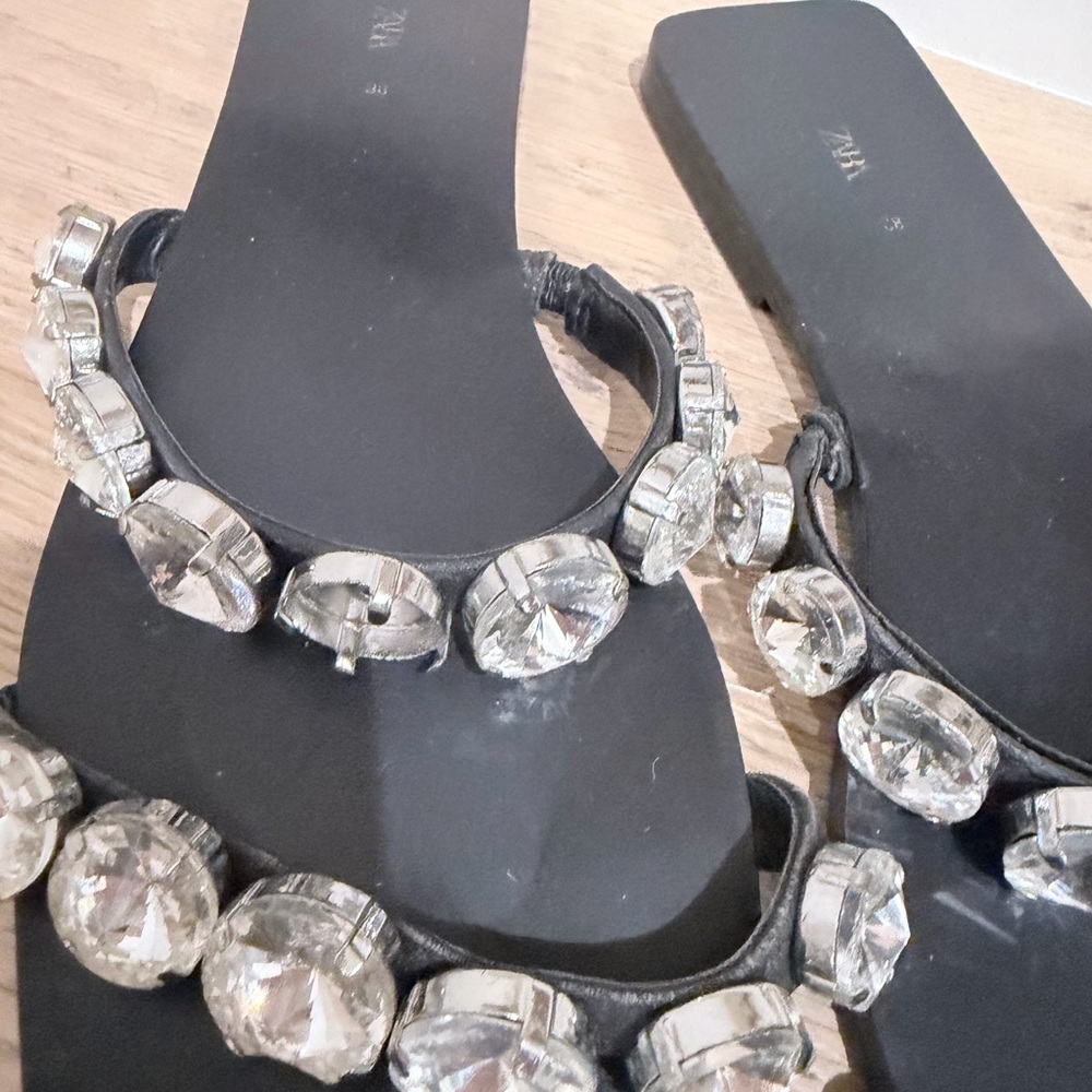 Zara rhinestone sandal - Picture 3 of 3
